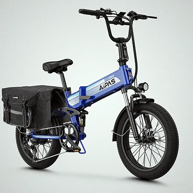 20" Fat Tire Foldable E-Bike 1500W Peak 48V 62 Miles 28MPH Commuter