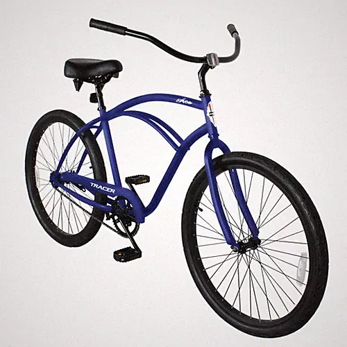 26 inch Beach Cruiser Bike For Men Single Speed Coaster Brake Commute Bicycle