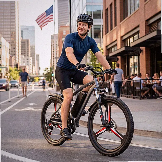 720W Folding Electric Bike for Adults & Teens, 50Miles 25MPH City Commuter Ebike