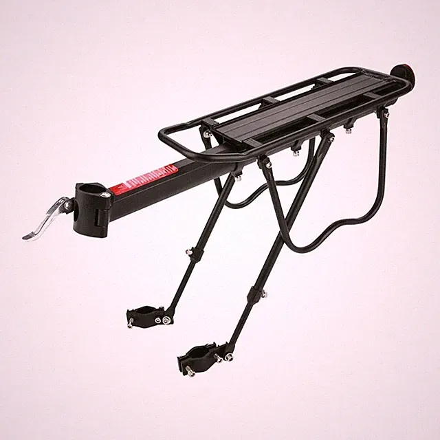 Adjustable Bike Rear Rack Cargo Carrier for Commuting & Touring