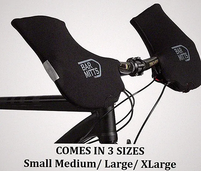 BAR MITTS MTB Commuter Hybrid Bike Winter Neoprene Glove Mittens Handlebar Cover