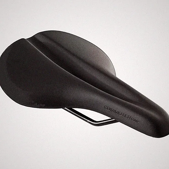 Bicycle Comfort Saddle Men's or Women's Commuter Saddle Bike Seat Black 185mm