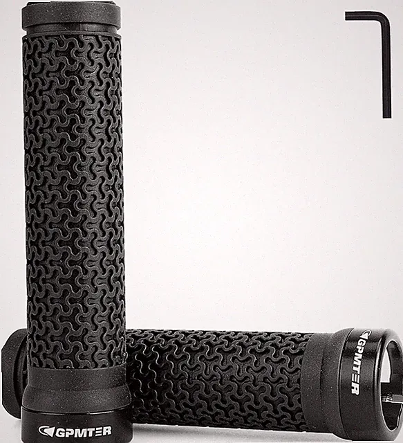Bike Handlebar Grips, Single Lock on Bicycle Handle Bar, for BMX, Mountain, MTB