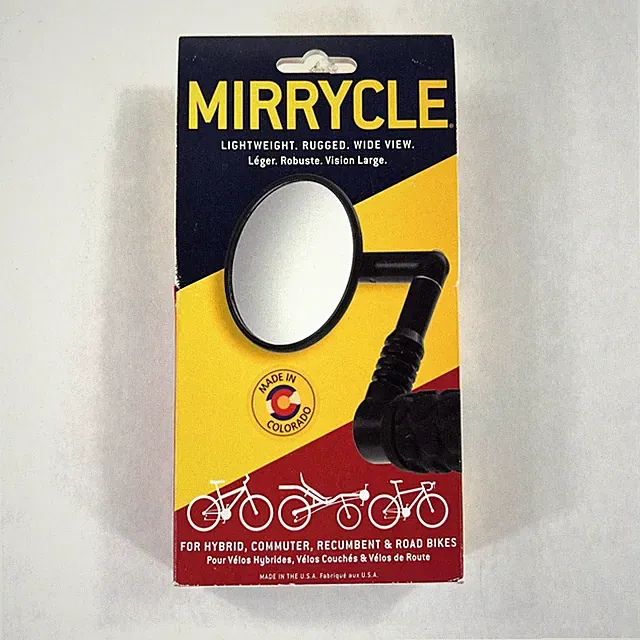 Bike Mirror - NEW - Compatible for Hybrid, Commuter, Recumbent, and Road Bikes