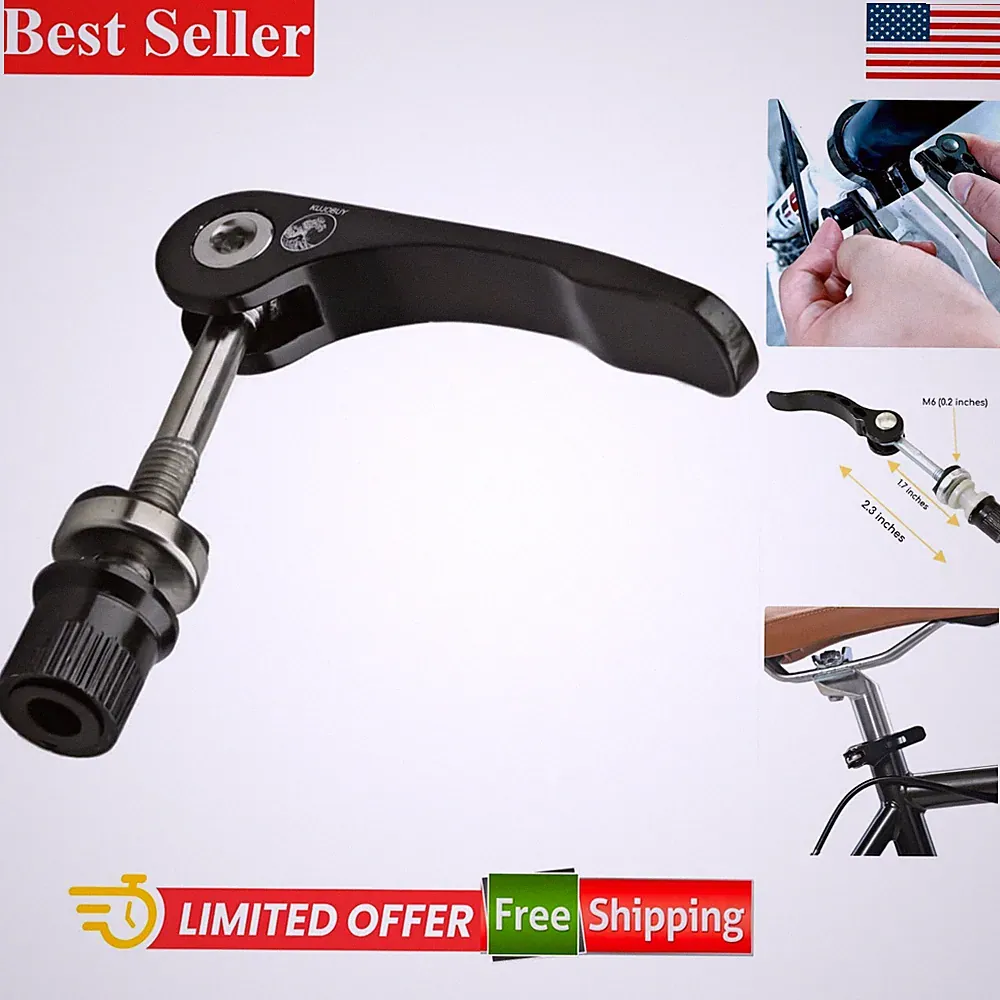 Compact Quick-Release Bike Seat Clamp - Perfect for Daily Commuting & Adventures