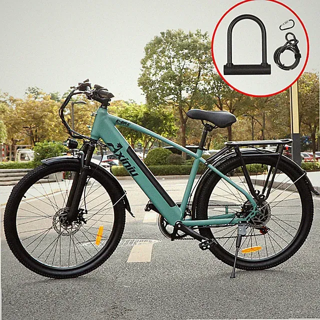 E-Bike 26'' For Adults Electric Bike 750W Motor City Road Bicycle Commuter Ebike