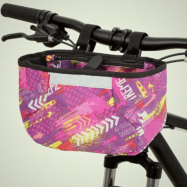 Kids Bike Handlebar Bag, Waterproof Bicycle Bags for Handlebars with Reflecti...