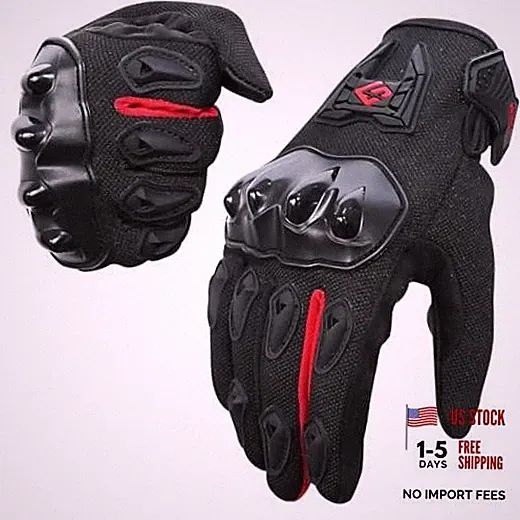 Motocross Gloves,VGK01 Motorcycle Gloves for Men and Medium Black Red