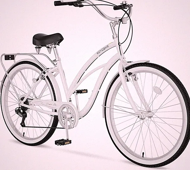 NAIZEA Cruiser Bike for Adults 26/24" Step-Through Bicycle Classic Beach Bikes
