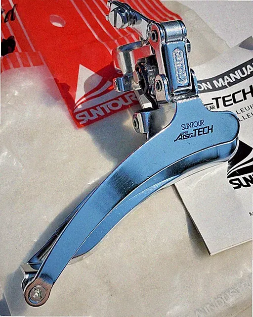 NOS Suntour Alpine Gear Tech Front Derialleur MTB Touring Road Bicycle Schwinn