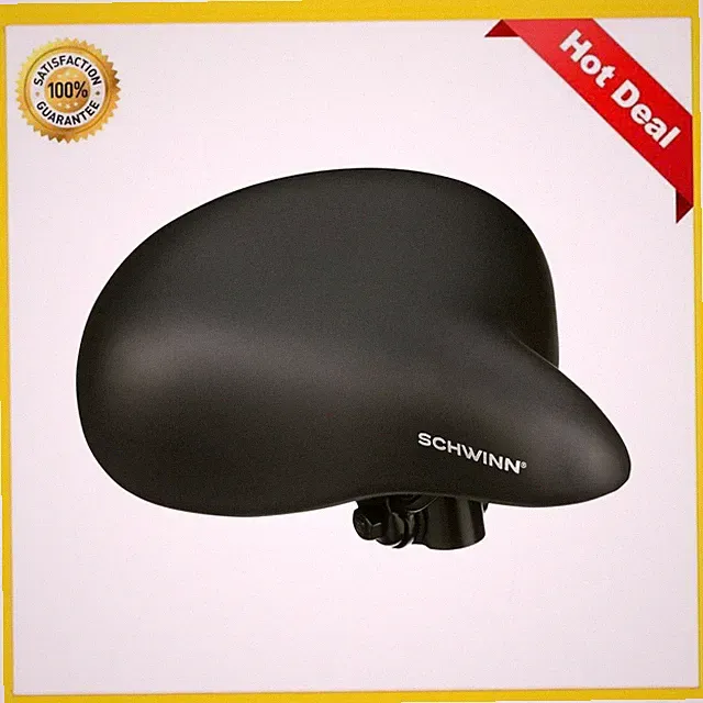 Schwinn Commute Pathway Bicycle Saddle Foam Padding Black Bike Seat Cushion new