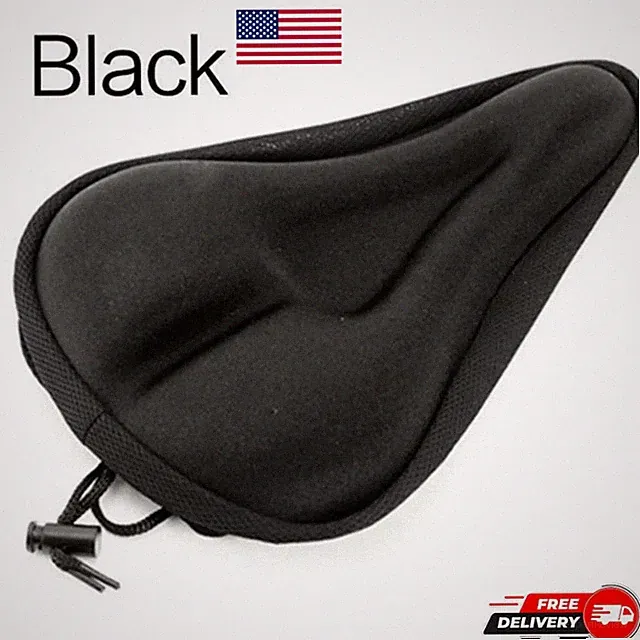 Soft Padded Bicycle Wide Seat Cover Gel Cushion Sporty For Mountain Bike Saddle