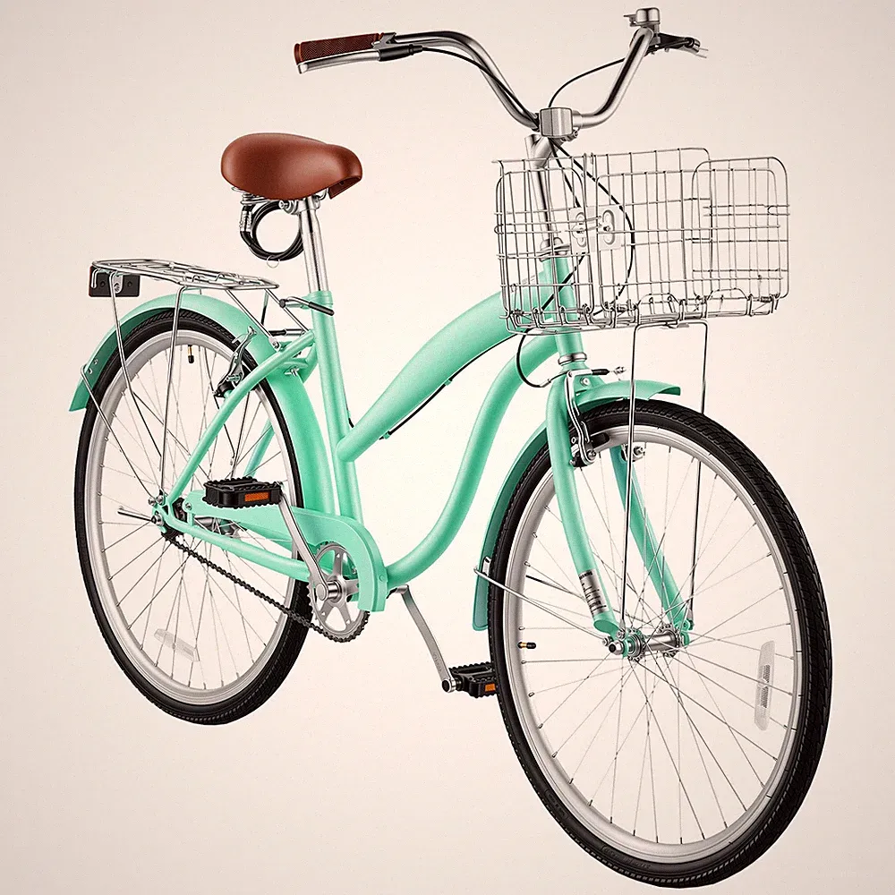 Uimoso 26-Inch Women's Beach Cruiser Bike, Single-Speed City Bicycle for Adults