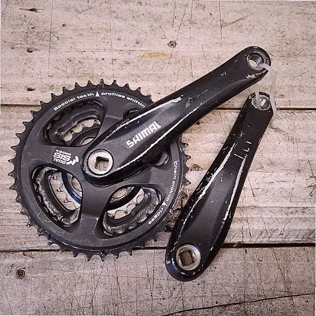 Y2K Shimano Triple Crankset Black FC-TX70 170mm 42/34/24T MTB Gravel